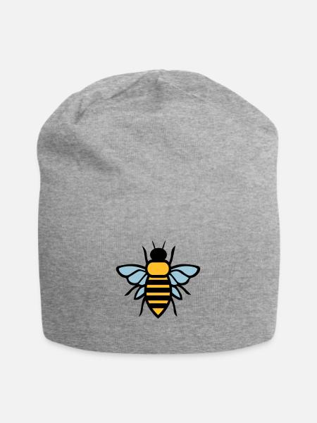 abeille - Bonnet en jersey - gris chiné