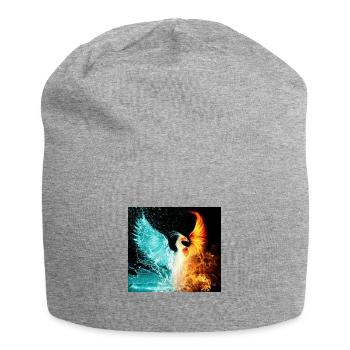 water and fire - Jersey Beanie - heather grey - Front