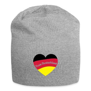 Fußball Deutschland EM Europameister - Jersey-Beanie - Grau meliert - Vorne