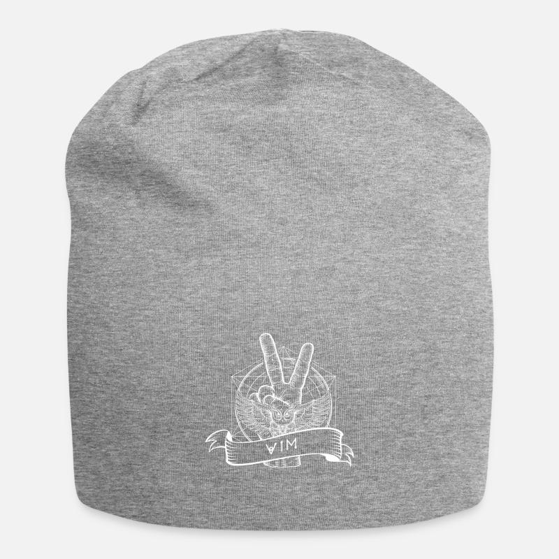 éditeur de console open source vim linux - Bonnet en jersey - gris chiné