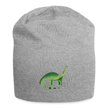 Dino dinosaure - Bonnet en jersey - gris chiné - Devant