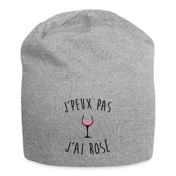 J'peux pas j'ai rosé - Bonnet en jersey - gris chiné - Devant