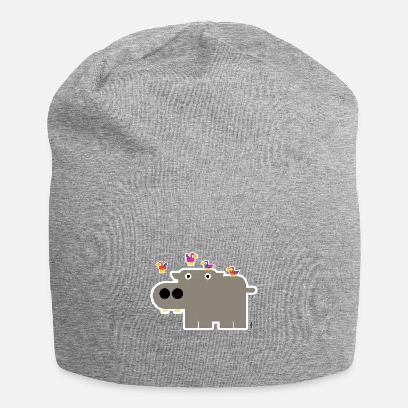 Hippo - Jersey Beanie - heather grey