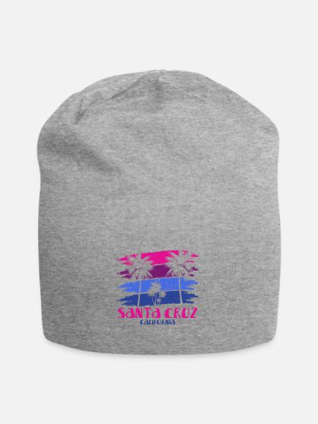 Santa Cruz California vintage retro Surfing Stadt - Jersey-Beanie - Grau meliert