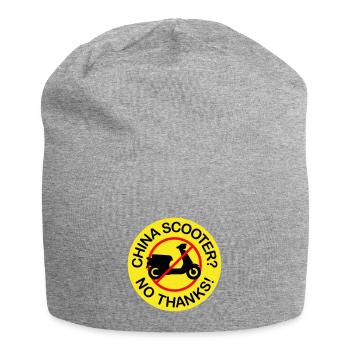 China Scooter? No Thanks! (3-color) - Jersey Beanie - heather grey - Front