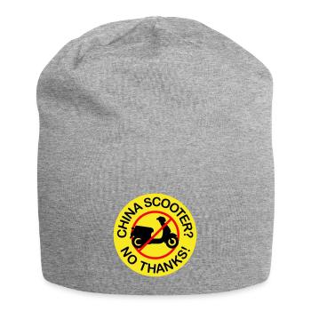 China Scooter? No Thanks! (3-color) - Jersey Beanie - heather grey - Front