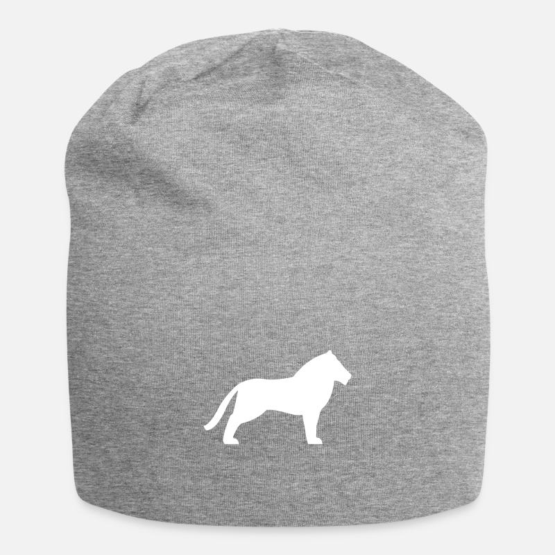 Loewe white - Jersey Beanie - heather grey