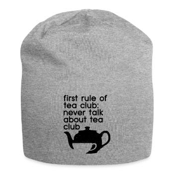 First Rule Of Tea Club Never Talk About Tea Tea Dr - Jersey-Beanie - Grau meliert - Vorne
