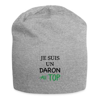 Je suis un daron au top - Bonnet en jersey - gris chiné - Devant