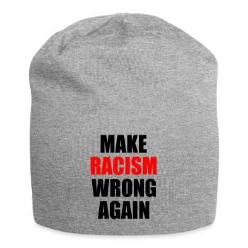 make racism wrong again - Jersey Beanie - heather grey - Front