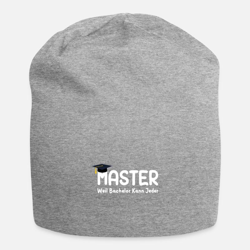Master Weil Bachelor Kann Jeder Masterabsolvent - Jersey-Beanie - Grau meliert