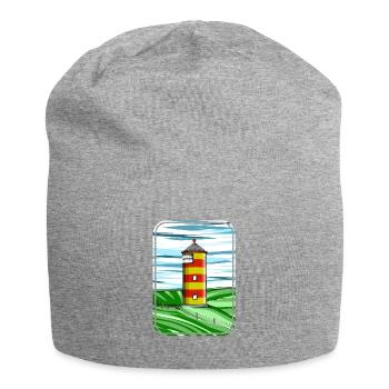 Pilsumer Leuchtturm Germany - Jersey-Beanie - Grau meliert - Vorne