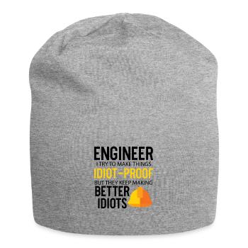 Ingénieur - Bonnet en jersey - gris chiné - Devant
