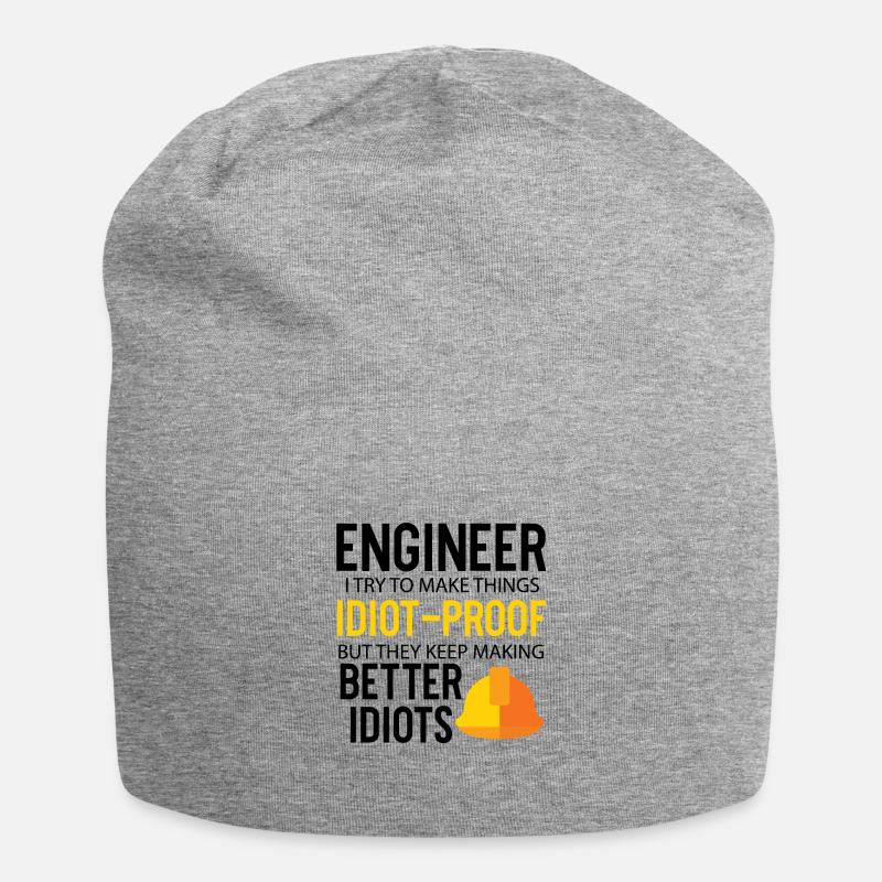 Engineer - Jersey-Beanie - Grau meliert