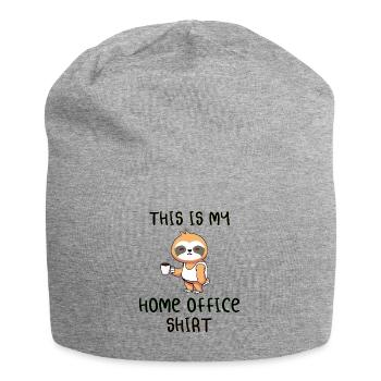 Paresseux Homeoffice This IS My Home Office T-Shirt - Bonnet en jersey - gris chiné - Devant