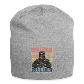 Soudeur Rétro - Bonnet en jersey - gris chiné - Devant