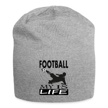 Jouer au football joueurs de football marquer des buts sports - Bonnet en jersey - gris chiné - Devant