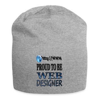 Ich bin Webdesigner Internet Web-Entwickler - Jersey-Beanie - Grau meliert - Vorne