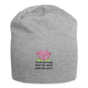 Masseuse Idée cadeau Massage thérapeute massage - Bonnet en jersey - gris chiné - Devant