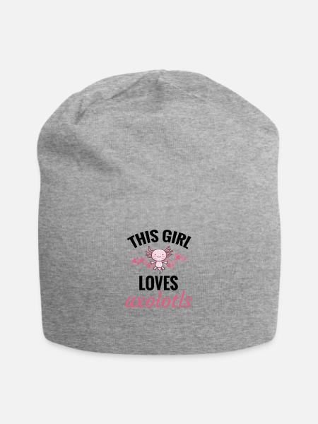 Axolotl Geschenke Für Frauen | Axolotl Liebhaber - Jersey-Beanie - Grau meliert