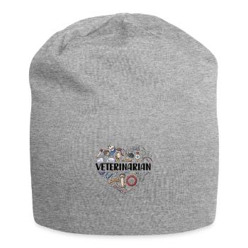 Veterinarian Veterinarian Veterinarian Veterinarian Physician - Jersey Beanie - heather grey - Front