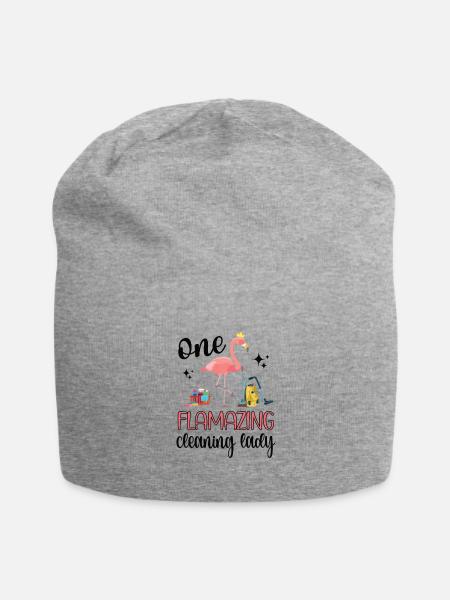 Putzfrau Reinigungskraft Haushaltshilfe Putzen - Jersey-Beanie - Grau meliert