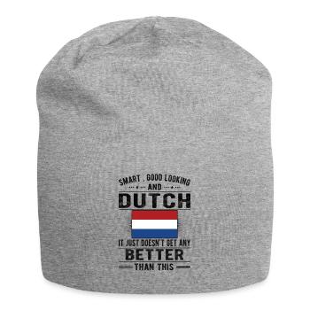 Dutch Netherlands Dutch origin - Jersey Beanie - heather grey - Front