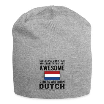Dutch Netherlands Dutch origin - Jersey Beanie - heather grey - Front