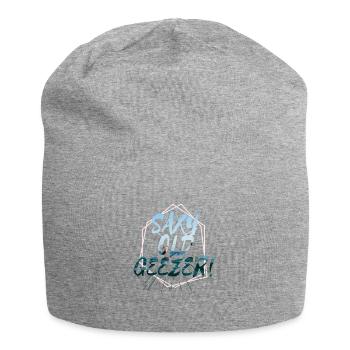 Sächsisches Altersgeschenk für ältere Männer - Jersey-Beanie - Grau meliert - Vorne