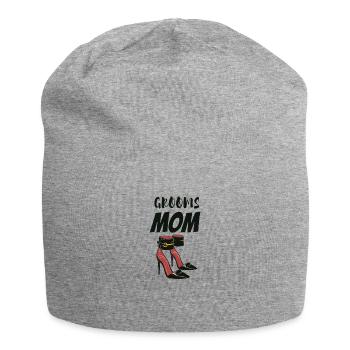 Bräutigam Mama Sohn Hochzeit Stöcketto Heels - Jersey-Beanie - Grau meliert - Vorne