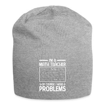 Mathelehrer Mathematische Formel Geometrie Lehrer - Jersey-Beanie - Grau meliert - Vorne