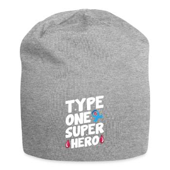Insulin Junkie Diabetiker Diabetes Zucker Typ1 - Jersey-Beanie - Grau meliert - Vorne