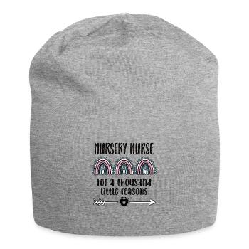 Stolze Neugeborenen-Krankenschwester Geschenk - Jersey-Beanie - Grau meliert - Vorne