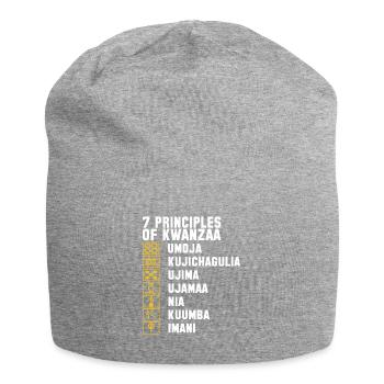 Kwanzaa Culture Roots Holiday Festival - Jersey Beanie - heather grey - Front