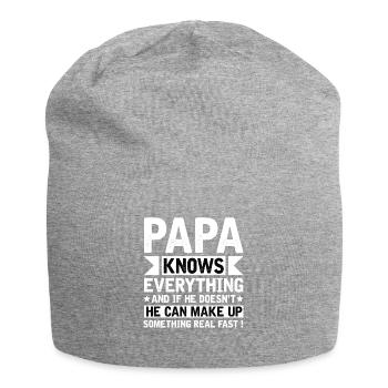 Dad Bad Influence - Cadeau du père - Bonnet en jersey - gris chiné - Devant