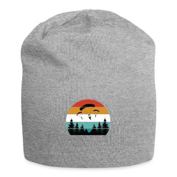Paragliding Gleitschirmflieger Fallschirm Para - Jersey-Beanie - Grau meliert - Vorne