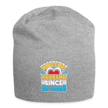 Noces d’or 50 ans cadeau de mariage - Bonnet en jersey - gris chiné - Devant