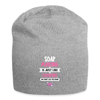 Savonner Fabrication de savon Fabrication de savon - Bonnet en jersey - gris chiné - Devant