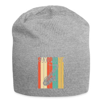 Saxophone Saxophoniste Saxophone Musique Saxophone Joueur de Saxophone - Bonnet en jersey - gris chiné - Devant