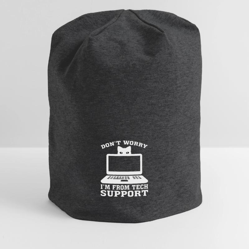 Technischer Support Computer Technik IT Software Jersey-Beanie