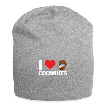 Coconut Coconut Water Palm Leaves Coconut Milk - Jersey Beanie - heather grey - Front