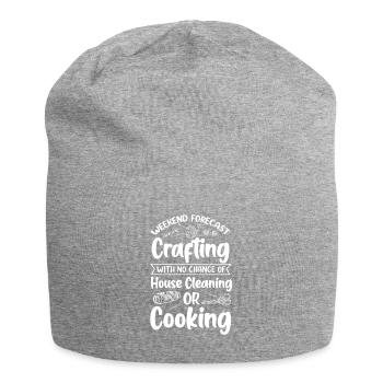 Sewing Housewife Sewing Machine Household Gift - Jersey Beanie - heather grey - Front