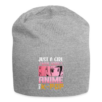 K-Pop Korea Pop Popmusik Südkorea koreanisch Musik - Jersey-Beanie - Grau meliert - Vorne