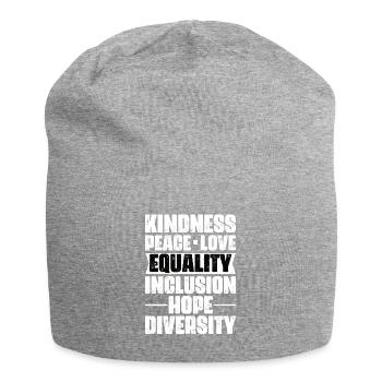 Gay Heart Gay Lesbian Lesbian Gift - Jersey Beanie - heather grey - Front