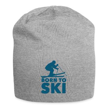 Skieurs Montagnes Descente Ski Sport Skis Ski Ski - Bonnet en jersey - gris chiné - Devant