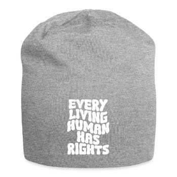 Human Rights Politics Freedom Demonstrate - Jersey Beanie - heather grey - Front