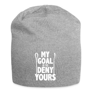 Lacrosse Players Play Lacrosse Relax Lacrosse - Jersey Beanie - heather grey - Front