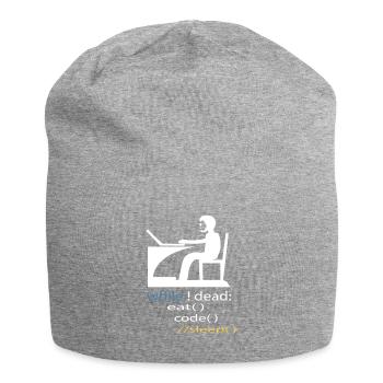 Software Developer Programmer Gift - Jersey Beanie - heather grey - Front