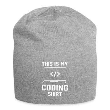 Cadeau de programmeur développeur de logiciels - Bonnet en jersey - gris chiné - Devant