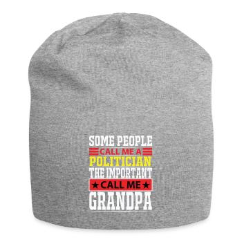 Politicien Politicien Grand-père Maire Grand-père - Bonnet en jersey - gris chiné - Devant